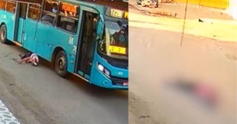 Homem de 58 anos perde a vida após tentar entrar em ônibus em movimento