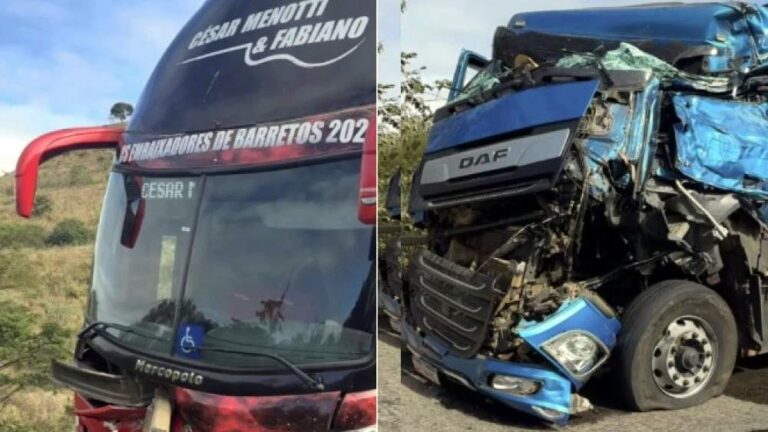 ‘Livramento’, diz César Menotti após sofrer acidente com ônibus na BR-262