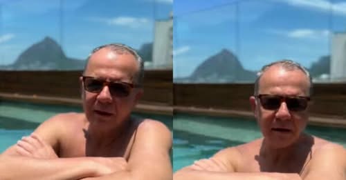 Condenado a 430 anos, Sérgio Cabral grava vídeo na piscina