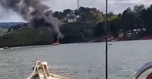 Lancha explode em Nazaré Paulista e deixa seis feridos